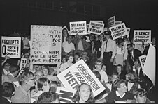 Anti-Vietnam War demonstration Martin Place to Garden Island Dock, Sydney, 1966