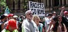 A peaceful anti-racism rally was held outside Sydney Town Hall on Sunday 18 December 2005