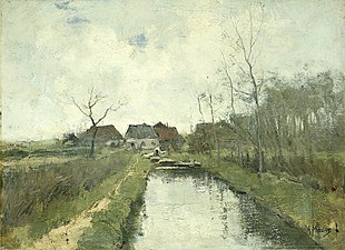 Masure sur le canal (1870-1888), Amsterdam, Rijksmuseum.