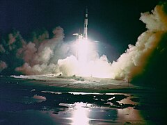 The night launch of Apollo 17, December 7, 1972