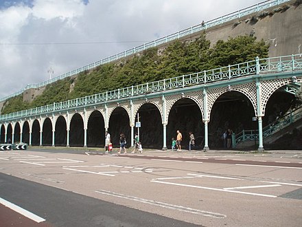 Brighton seafront where the pals gathered after travelling from London