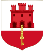 Stemma abbreviato di Gibilterra tra il 1506 e il 1713.