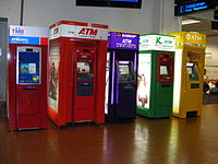 Automatic teller machines at Don Mueang Airport, Thailand