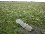 Inscribed with 'BB 10' (Bexhill Borough). At the time of the incorporation of Bexhill Borough in 1902, the boundary was marked out by 63 large stones placed along the perimeter from Normans Bay on the west, through Lunsford Cross on the north of the town and Glyne Gap on the east, also the Hastings county borough boundary.