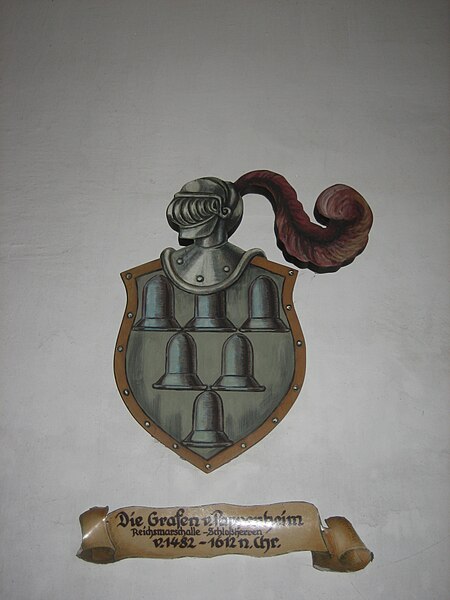 File:Bad Grönenbach Hohes Schloss Wappen Pappenheim.JPG