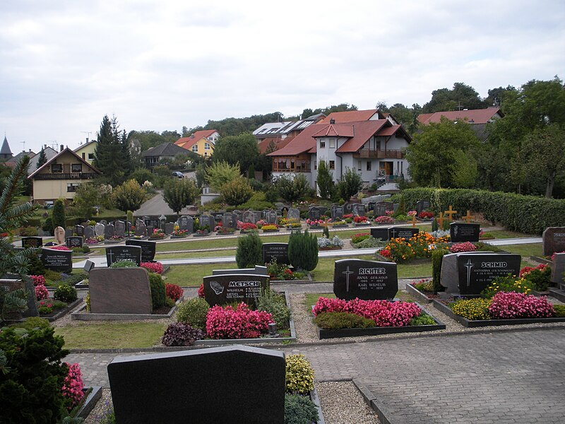 File:Bahnbrücken - Blick über den Friedhof von Westen.JPG