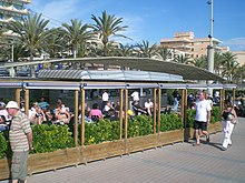 Balneario 6 de Playa de Palma. A partir de los años 1970 fueron construidos más de una docena de estos entre El Arenal y Can Pastilla