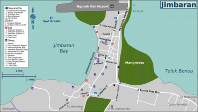 Map of Jimbaran