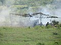 Romanian soldiers firing a AG-9 recoilles rifle (licensed built SPG-9) during a military exercise of the 191th Infantry Battalion.