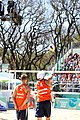 Deutsch: Beachvolleyball bei den Olympischen Jugendspielen 2018; Tag 8, 14. Oktober 2018; Mädchen, Achtelfinale – Mexiko-China 0:2 (15–21/16–21) English: Beach volleyball at the 2018 Summer Youth Olympics at 14 October 2018 – Girls Round of 16 – Mexico-China 0:2 (15–21/16–21)