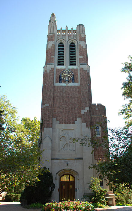 Beaumont Tower on Michigan State's campus.