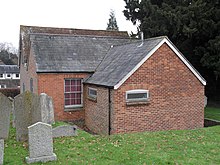 A baptistery and vestries were added to the rear (west) elevation in the 19th century. Billingshurst Unitarian Chapel (Rear Elevation).JPG