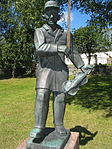 Spelmannen Gås-Anders - bronsstaty Bror Hjorth (1941)