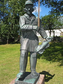 Statue von Gås-Anders von Björklinge Kirche