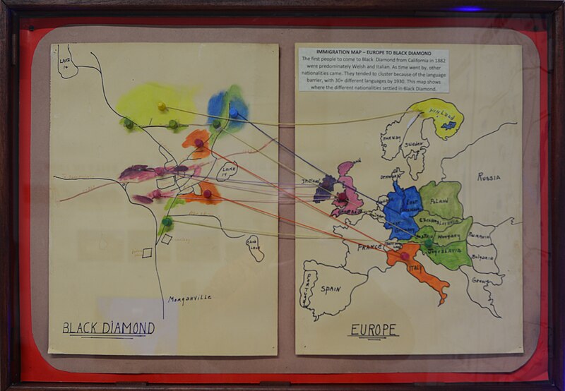 File:Black Diamond Historical Museum - immigration map 01.jpg