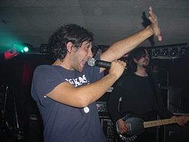 Singer Aydo Abay and bassist Carlos Ebelhäuser in Heidelberg