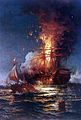 Burning of the Frigate Philadelphia in the Harbor of Tripoli, 1897, U.S. Naval Academy Museum