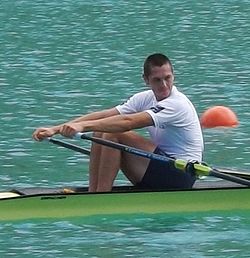 Boris Yotov from Azerbaijan at the 2015 World Rowing Championships.jpg