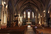 Intérieur de l'église, XVIII° siècle.