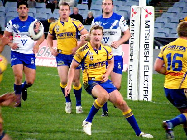 Finch while playing for Parramatta in 2008