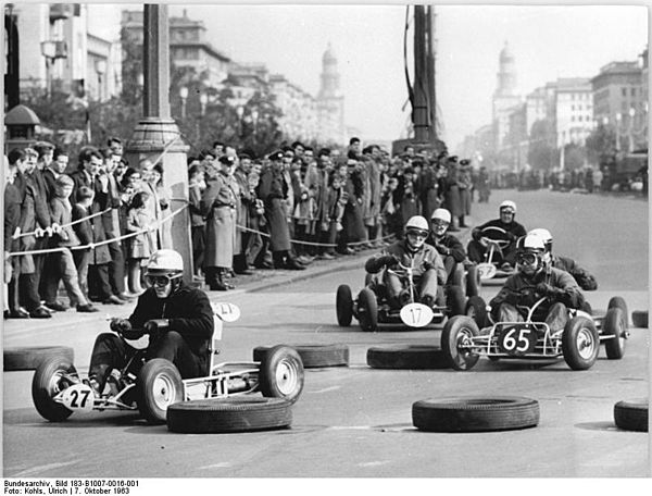 Kart racing 1963 in Berlin
