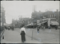 7th Street NW, east side, looking north from G Street, circa 1900-1905, the current location of Capital One Arena C1900-1905-7th-G-St-NW-Washington-DC.png