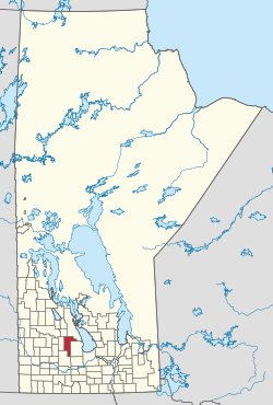 Location of the——Municipality of Glenella-Lansdowne in Manitoba