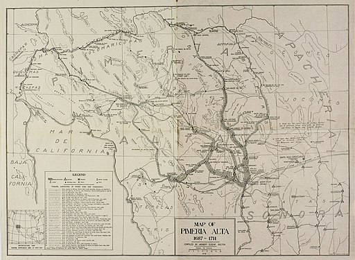 CLAREMONT DIGITAL Title Map of Pimeria Alta, 1687-1711 P15831coll14 129 full