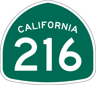 <span class="mw-page-title-main">California State Route 216</span> Highway in California