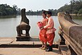 Cambodian copule at Angkor Wat