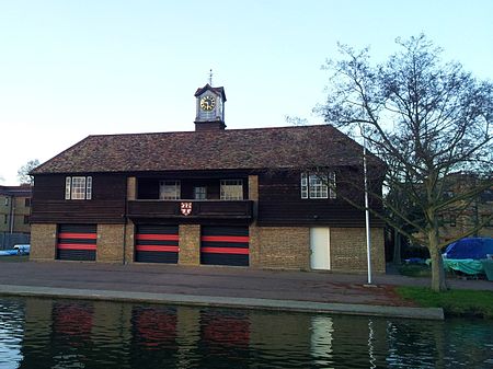 Cambridge boathouses Jesus