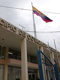 Administrative seat of the Canton of Cotacachi, located in the town of Cotacachi CantonSeat.jpg