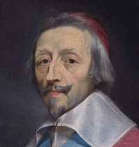 Cardinal Richelieu, French chief minister from 1624 until 1642, and creator of the anti-Habsburg alliance Cardinal de Richelieu (detail).jpg