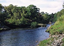 Fly fishing on the River Carron, Wester Ross