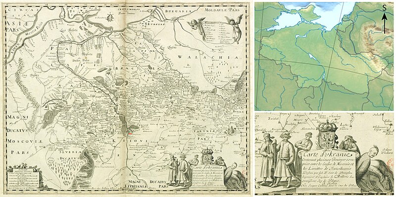 File:Carte d'Ukranie by Beauplan, Guillaume Le Vasseur (16..-1673), cartographer.jpg