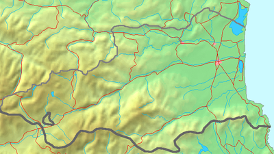 Mapa de localización de Pireneos Orientais