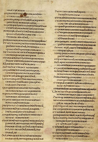 Folio 11r of the Ceolfrid Bible. CeolfridBibleFolio11r.JPG