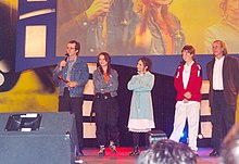 Andrés Wood, Aline Kuppenheim, Manuela Martelli and Matías Quer at the Viña del Mar International Film Festival 2004