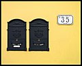 Cerreto Guidi - two letter boxes at house no. 35.jpg