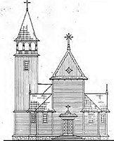 Projekt kościoła z 1937 r.
