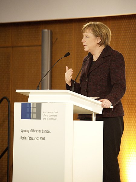 File:Chancellor Merkel gives keynote speech hires.jpg