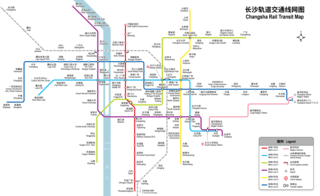 <span class="mw-page-title-main">Changsha Metro</span> Rapid transit system in Changsha, Hunan, China