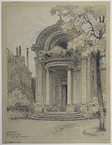 File:Chapelle de l'ancien collège des Lombards rue des Carmes, 1926, D.4606.jpg