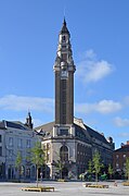 Belfry of Charleroi from the "place du Manège"