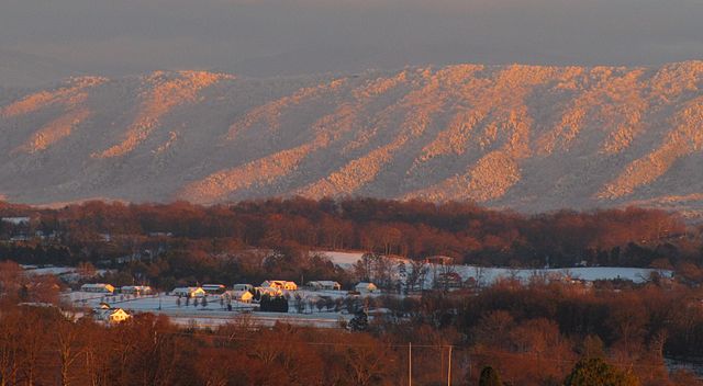 Chilhowee Mountain in winter