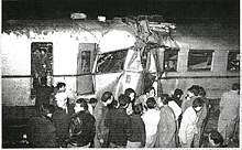 Train crash in 1960 Choque de trenes km3.jpg