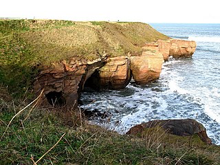 Berwickshire Coastal Path Great Trail in Scotland, UK