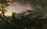 Schola Fluminis Hudsoniani: Thomas Cole The Course of Empire: The Savage State (1836)