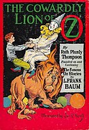 オズ・シリーズ17作目(Cowardly Lion of Oz)表紙 (1923)