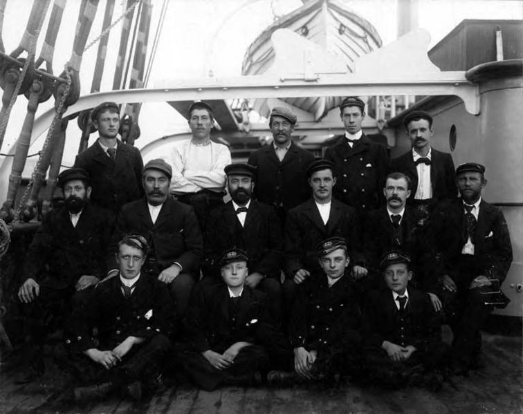 File:Crew of British sailing vessel NORMA on deck, Washington, ca 1900 (HESTER 808).jpeg